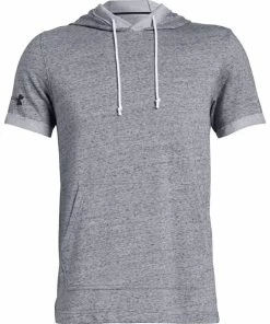 Under Armour Men's Sportstyle Stadium Short Sleeve Hoodie - Steel
