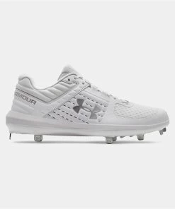 Under Armour Yard Low ST Metal Cleats - White
