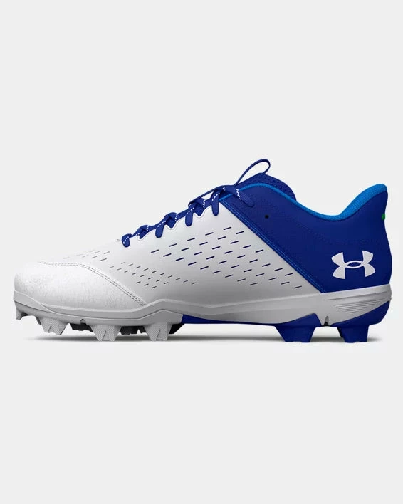 Under Armour Leadoff Low RM Men's Molded Cleat - Royal/White 2 Under Armour Leadoff Low RM Men's Molded Cleat - Royal/White - Image 2