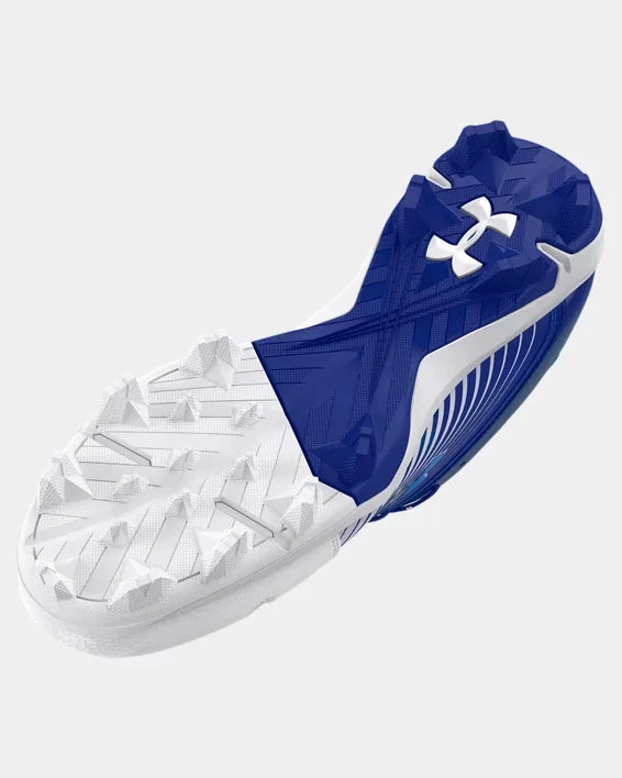 Under Armour Leadoff Low RM Men's Molded Cleat - Royal/White 4 Under Armour Leadoff Low RM Men's Molded Cleat - Royal/White - Image 4
