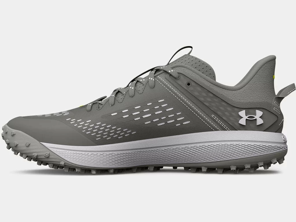 Under Armour Men's Yard Turf Baseball Shoe - Grey 3 Under Armour Men's Yard Turf Baseball Shoe - Grey - Image 3
