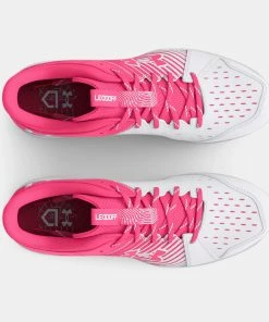 Under Armour Leadoff Low RM Jr. Youth Molded Cleat - Pink/White 6 Under Armour Leadoff Low RM Jr. Youth Molded Cleat - Pink/White -Gloves Sales Store 3025600 100 TOE