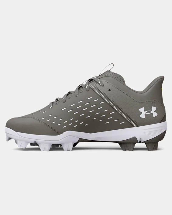 Under Armour Leadoff Low RM Jr. Youth Molded Cleat - Grey 3 Under Armour Leadoff Low RM Jr. Youth Molded Cleat - Grey - Image 3