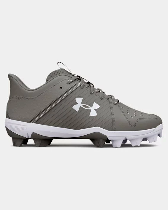 Under Armour Leadoff Low RM Jr. Youth Molded Cleat - Grey 2 Under Armour Leadoff Low RM Jr. Youth Molded Cleat - Grey - Image 2