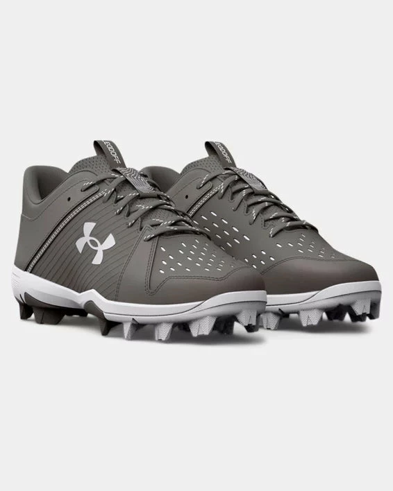 Under Armour Leadoff Low RM Jr. Youth Molded Cleat - Grey 1 Under Armour Leadoff Low RM Jr. Youth Molded Cleat - Grey