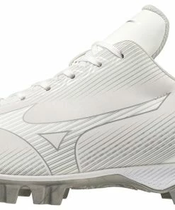 Mizuno Wave Finch Lightrevo Jr. Girl’s Molded Softball Cleat - White
