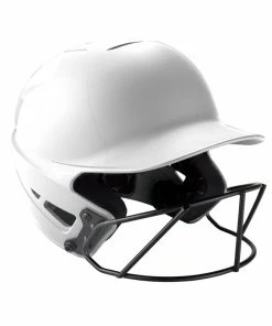 Mizuno F6 Matte Fastpitch Batting Helmet - White