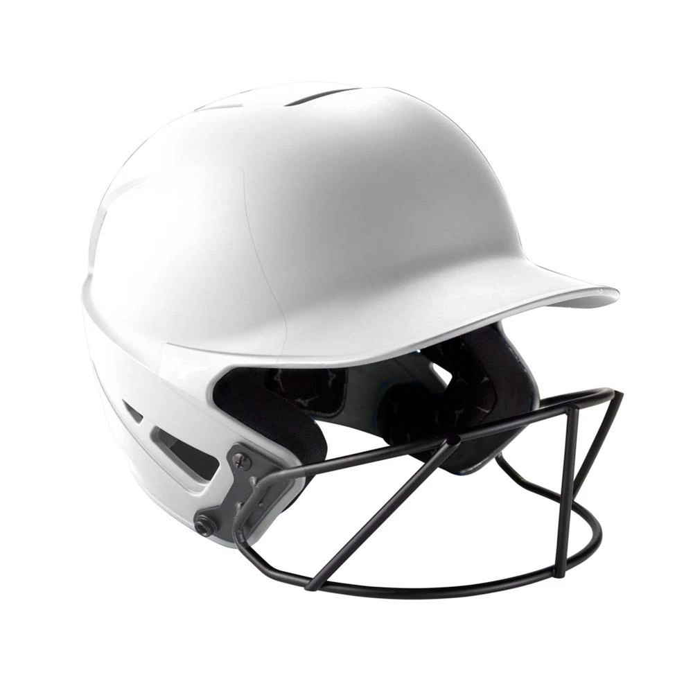 Mizuno F6 Matte Fastpitch Batting Helmet - White 1 Mizuno F6 Matte Fastpitch Batting Helmet - White