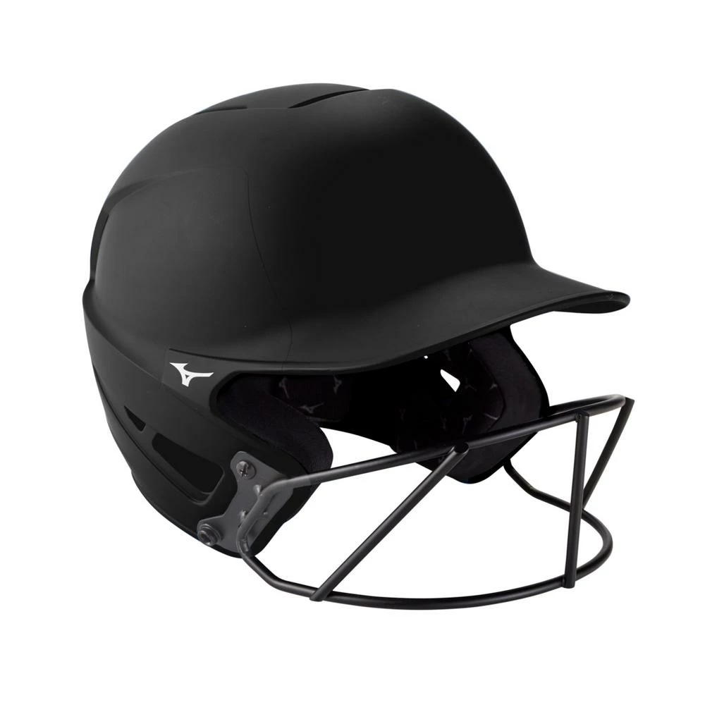 Mizuno F6 Matte Fastpitch Batting Helmet - Black 1 Mizuno F6 Matte Fastpitch Batting Helmet - Black
