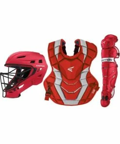 Easton Elite X Adult Catchers Set -Gloves Sales Store ELITEX REDSILVER