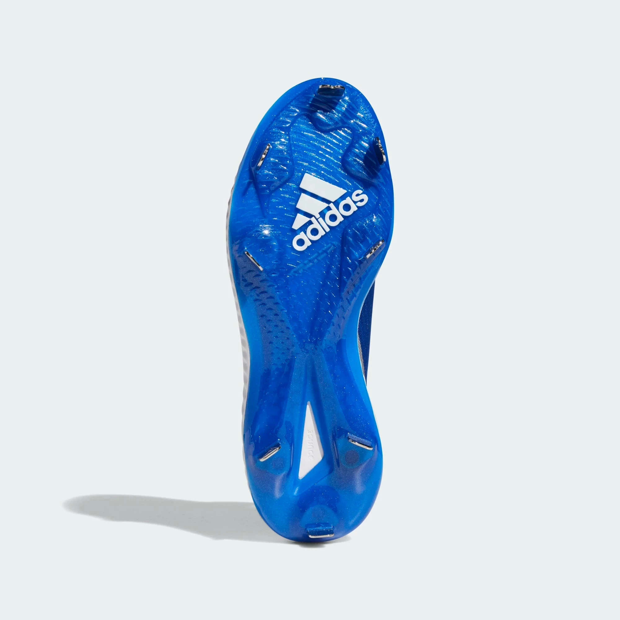 Adidas Pure Hustle Womens Metal Softball Cleat - Royal/Silver 3 Adidas Pure Hustle Womens Metal Softball Cleat - Royal/Silver - Image 3