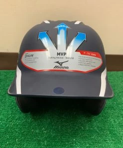 Mizuno MVP Two-Toned Matte Batting Helmet - Navy/White