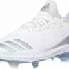Adidas Icon Bounce TPU Molded Fastpitch Cleat AQ0180 - White/Grey