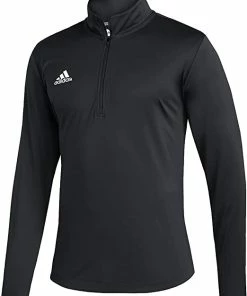 Adidas Under The Lights Long Sleeve Knit 1/4 Zip Men's Training Jacket - Black FP9871