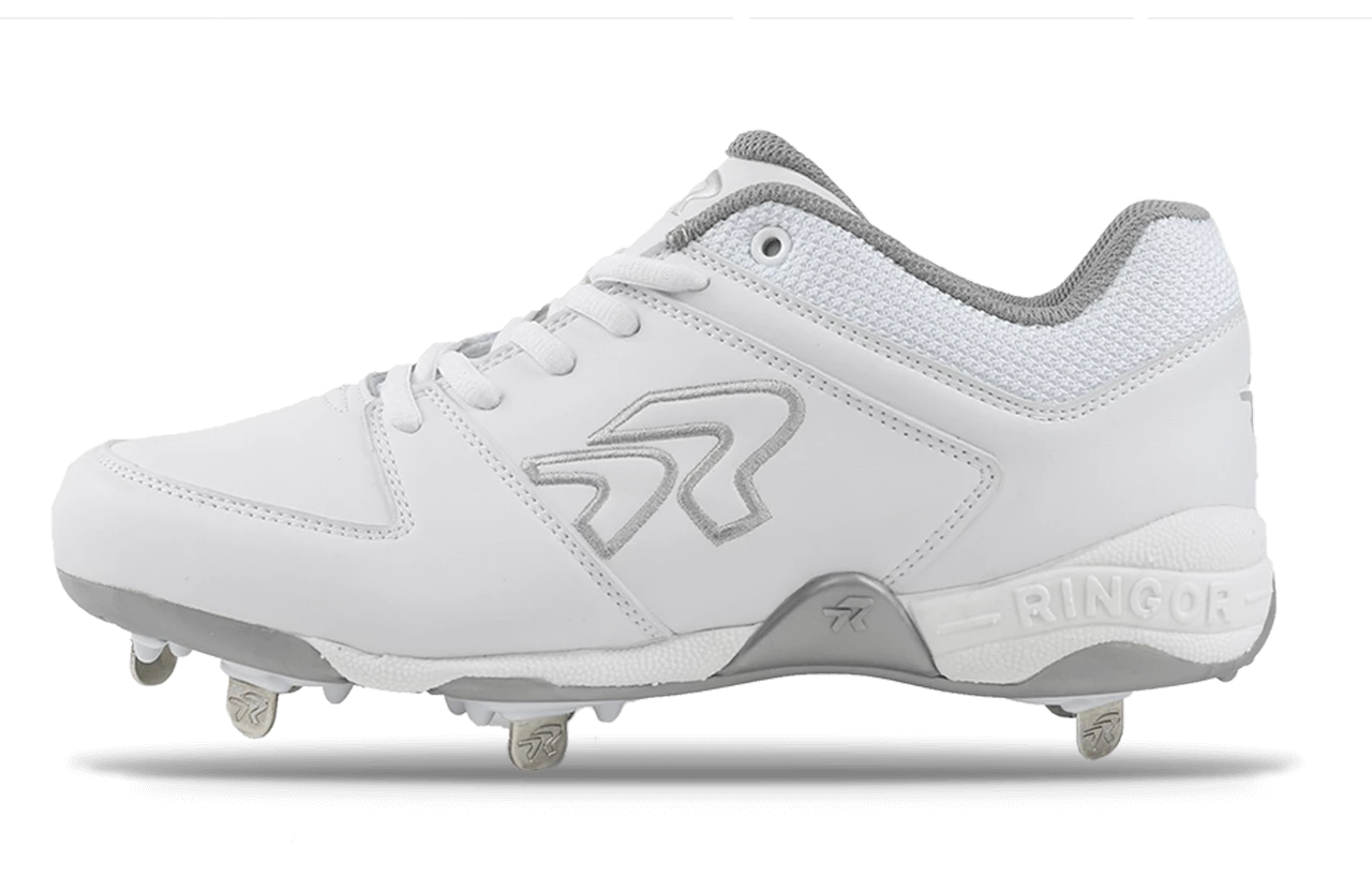 Ringor Flite Spike Womens Metal Cleat - White 1 Ringor Flite Spike Womens Metal Cleat - White