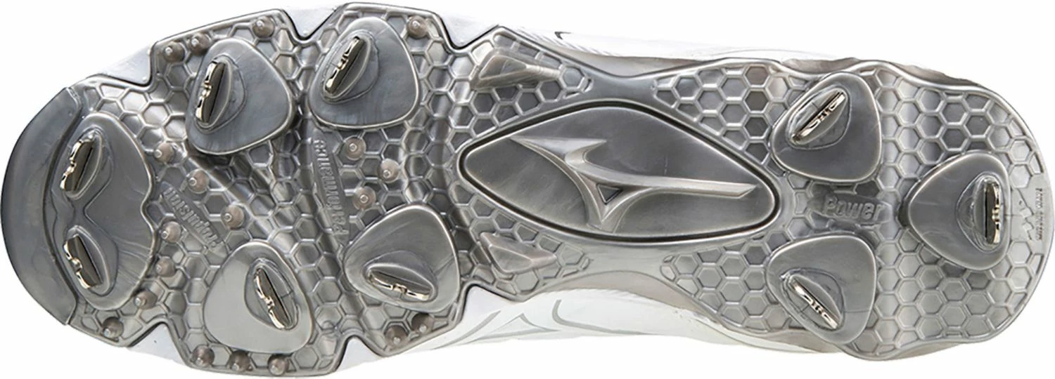 Mizuno 9 Spike Swift 7 Womens Metal Softball Cleat - White 3 Mizuno 9 Spike Swift 7 Womens Metal Softball Cleat - White - Image 3