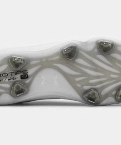 Under Armour Yard MT Metal Baseball Cleat - White 5 Under Armour Yard MT Metal Baseball Cleat - White -Gloves Sales Store YardMTBottom