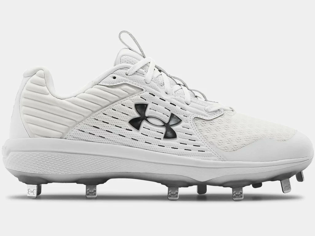 Under Armour Yard MT Metal Baseball Cleat - White 1 Under Armour Yard MT Metal Baseball Cleat - White