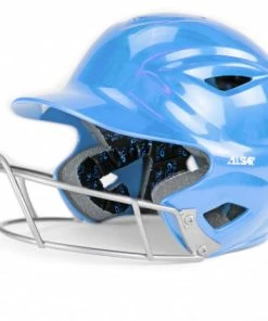 All-Star All Star S7™ Solid Gloss Youth Fastpitch Batting Helmet - Columbia