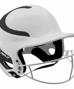 Rip-It Vision Classic Pinstripe Fastpitch Batting Helmet - White/Black