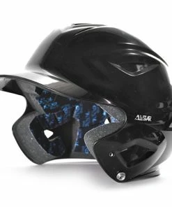 All-Star All Star S7™ Solid Gloss Youth Batting Helmet - Black