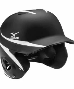 Mizuno MVP Two-Toned Matte Batting Helmet - Black/White