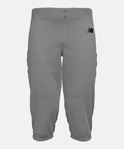 New Balance BMP236 Men's Adversary 2.0 Solid Knicker Baseball Pants - Grey