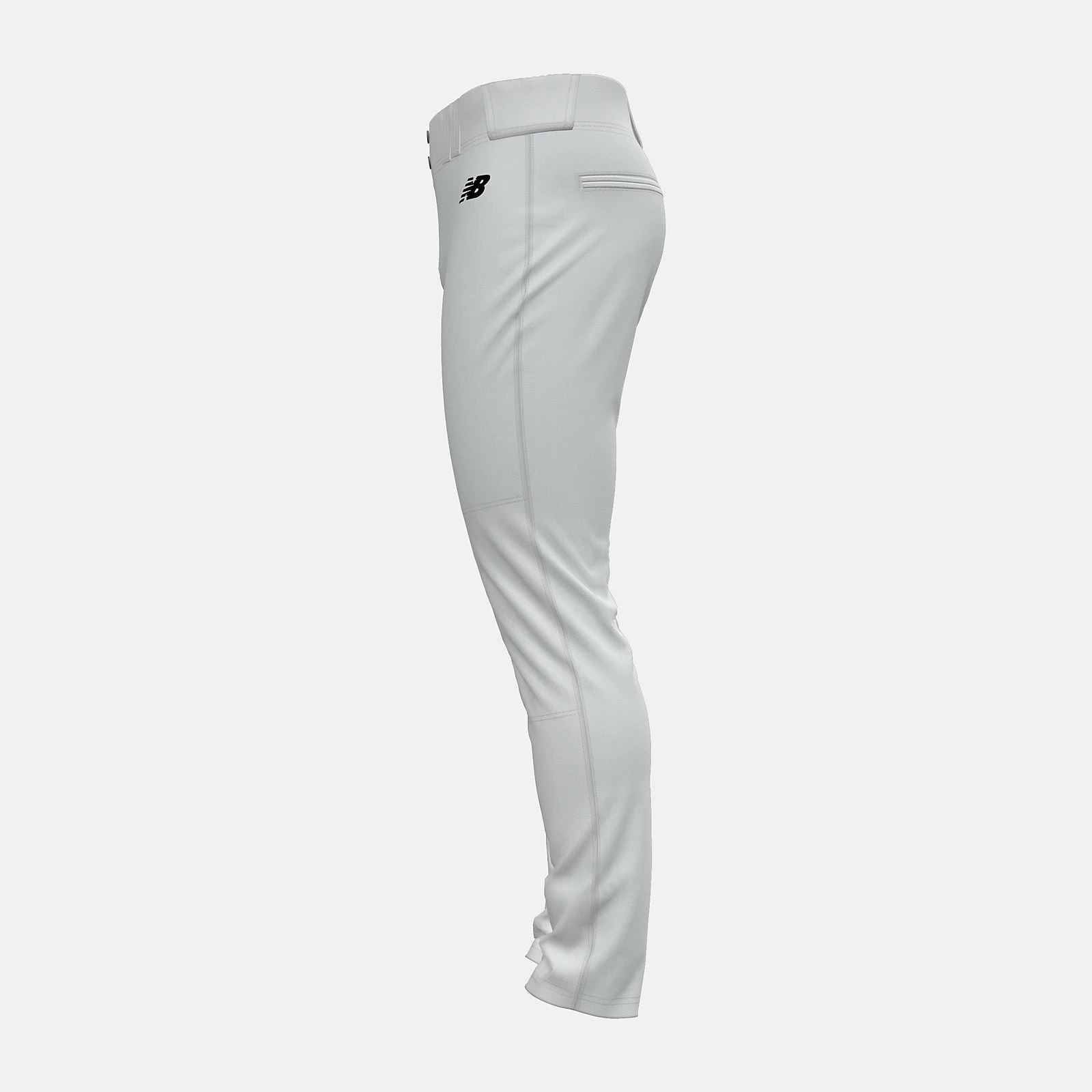 New Balance BMP332 Men's Adversary 2.0 Solid Tapered Baseball Pants - White 3 New Balance BMP332 Men's Adversary 2.0 Solid Tapered Baseball Pants - White - Image 3