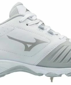 Mizuno 9-Spike Adv. Sweep 4 Women's Metal Cleats - White/Grey