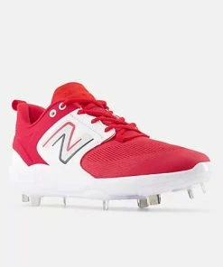 New Balance Fresh Foam X 3000 V6 Metal Cleat - Red/White