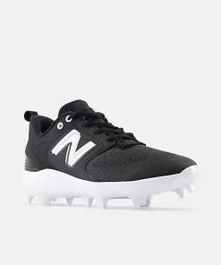 New Balance Fresh Foam 3000 V6 Molded Cleat - Black W/ White