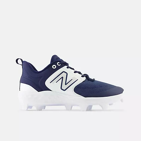 New Balance Fresh Foam 3000 V6 Molded Cleat - Navy W/ White 3 New Balance Fresh Foam 3000 V6 Molded Cleat - Navy W/ White - Image 3