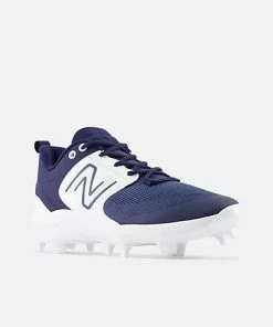 New Balance Fresh Foam 3000 V6 Molded Cleat - Navy W/ White