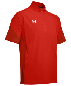 Under Armour Squad Men's Coach's Baseball Cage Jacket - Red 1351318-600