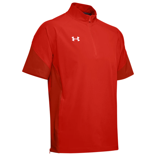 Under Armour Squad Men's Coach's Baseball Cage Jacket - Red 1351318-600 1 Under Armour Squad Men's Coach's Baseball Cage Jacket - Red 1351318-600