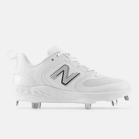 New Balance Fresh Foam X Velo V3 Metal Softball Cleat - White 3 New Balance Fresh Foam X Velo V3 Metal Softball Cleat - White - Image 3
