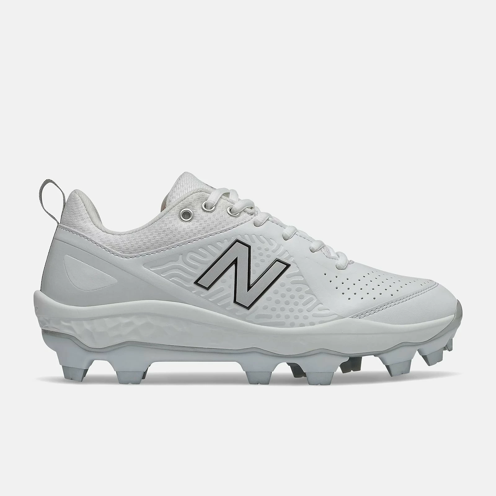 New Balance Fresh Foam Velo V2 Molded Softball Cleat - White 1 New Balance Fresh Foam Velo V2 Molded Softball Cleat - White